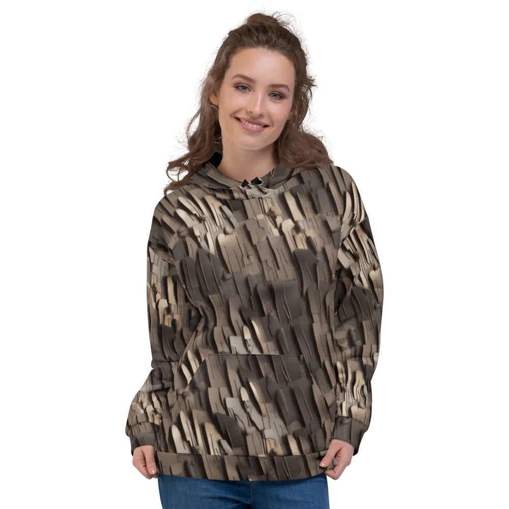 Taupe Circuitry on Hoodie — Front