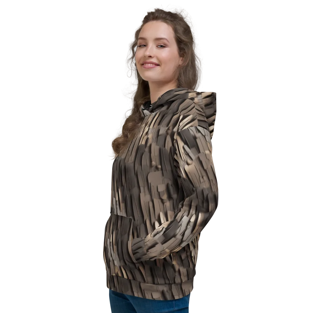 Taupe Circuitry on Hoodie — Left