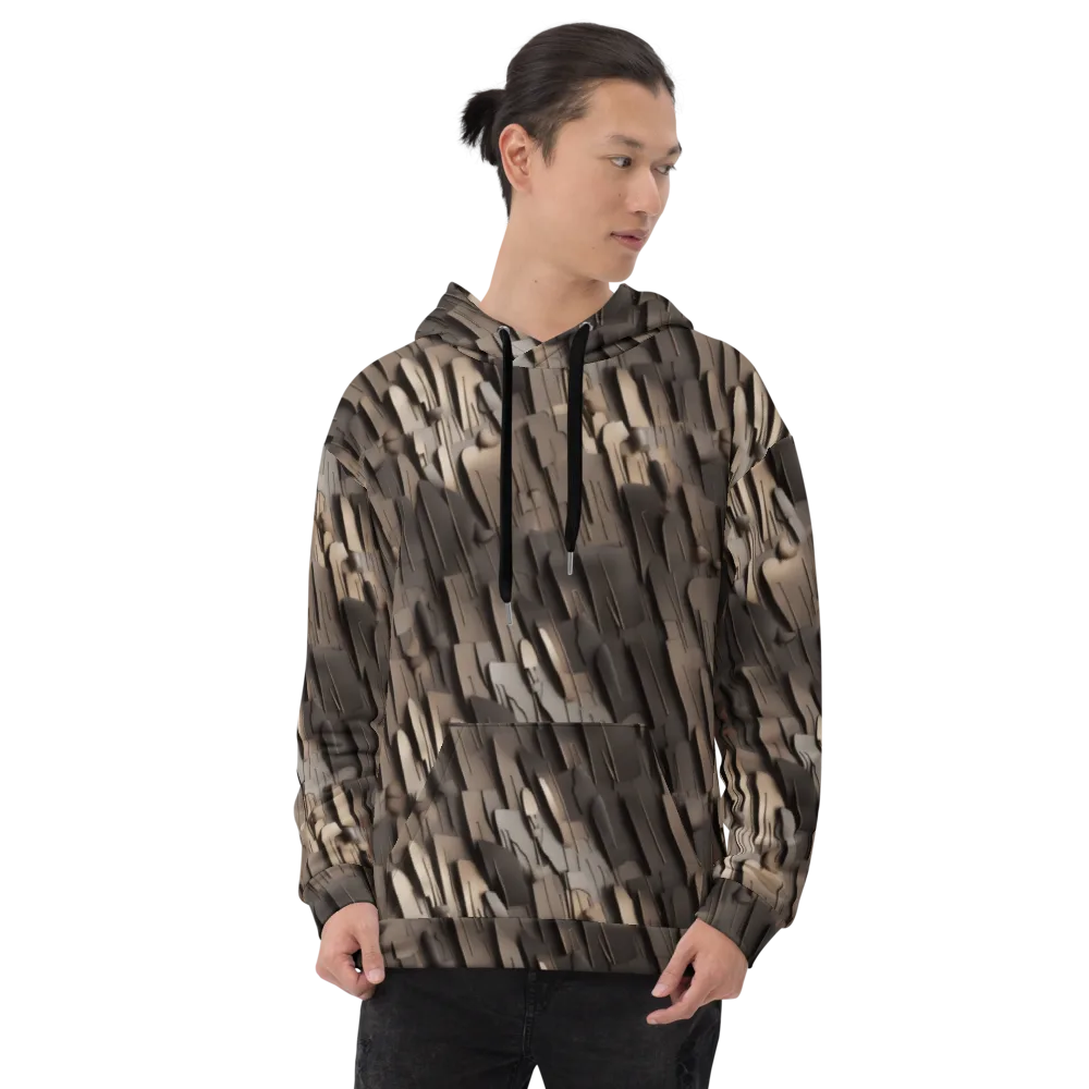 Taupe Circuitry on Hoodie — Front
