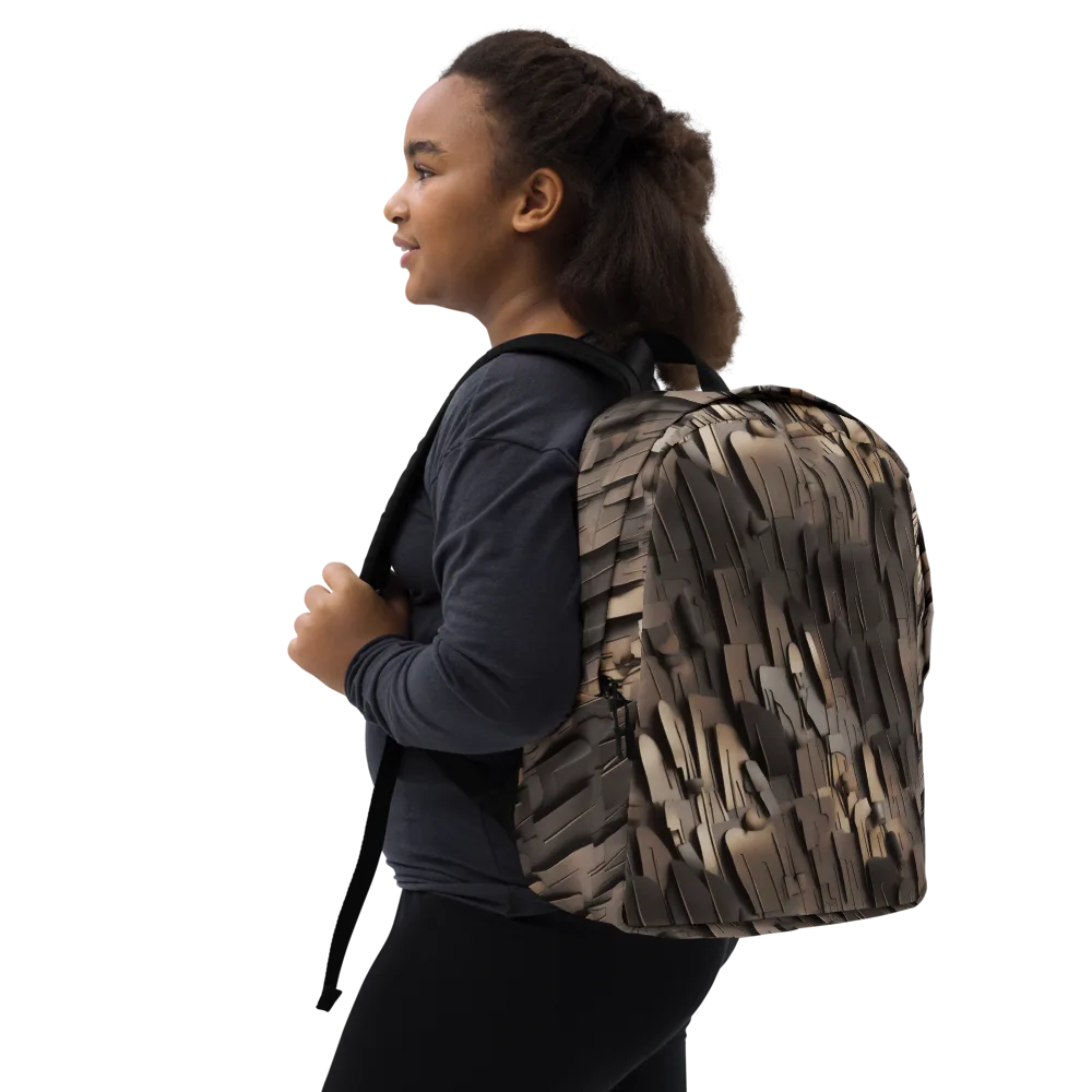 Taupe Circuitry on Minimalist Backpack — Right Front