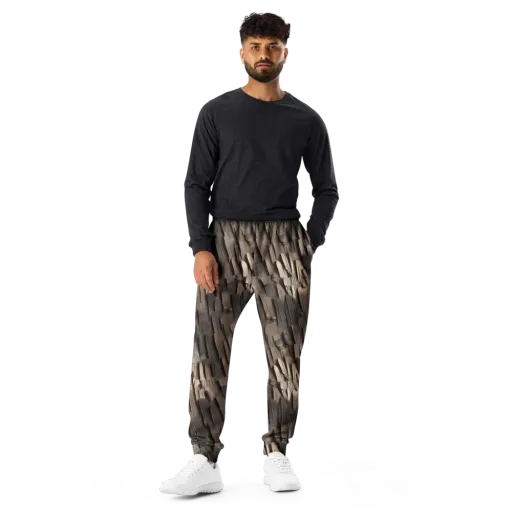 Taupe Circuitry on a Men's Joggers