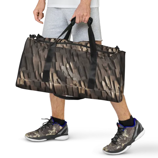 Taupe Circuitry on a Duffle Bag