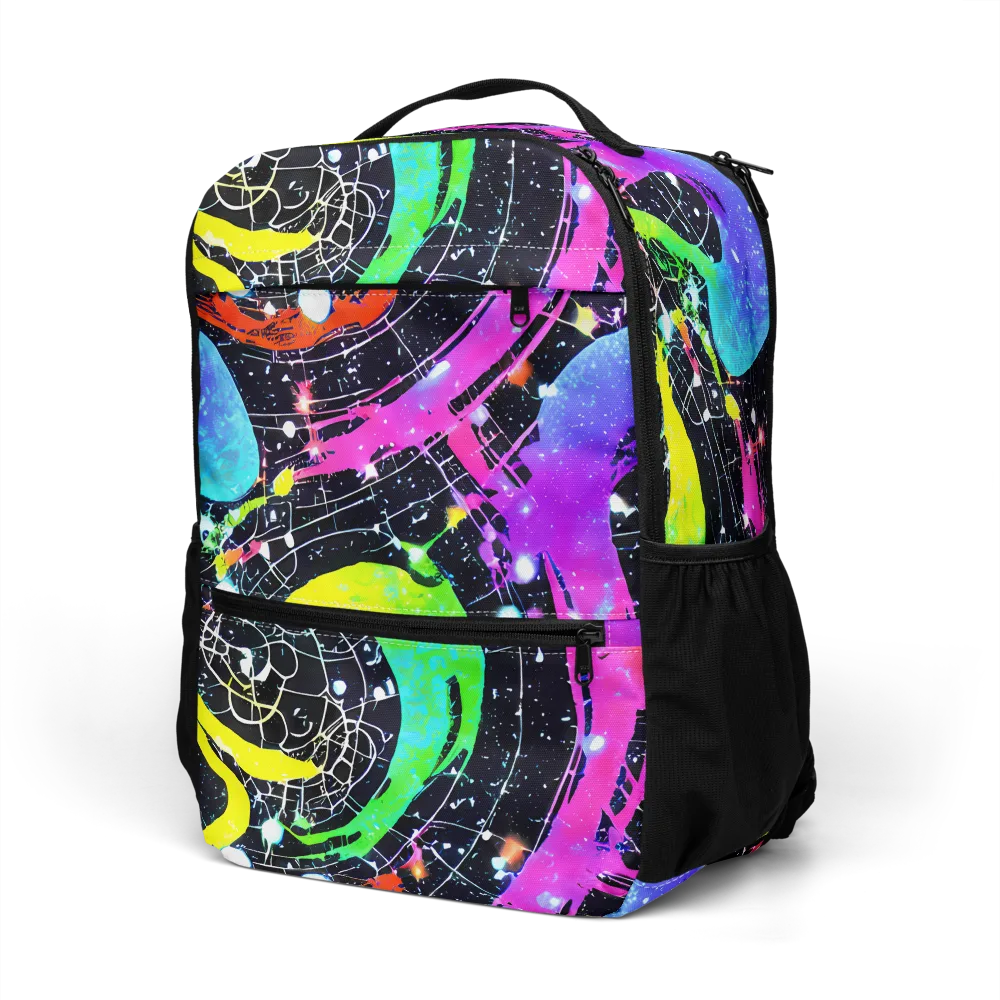 Galactic Riot on Utility Backpack — Left Front