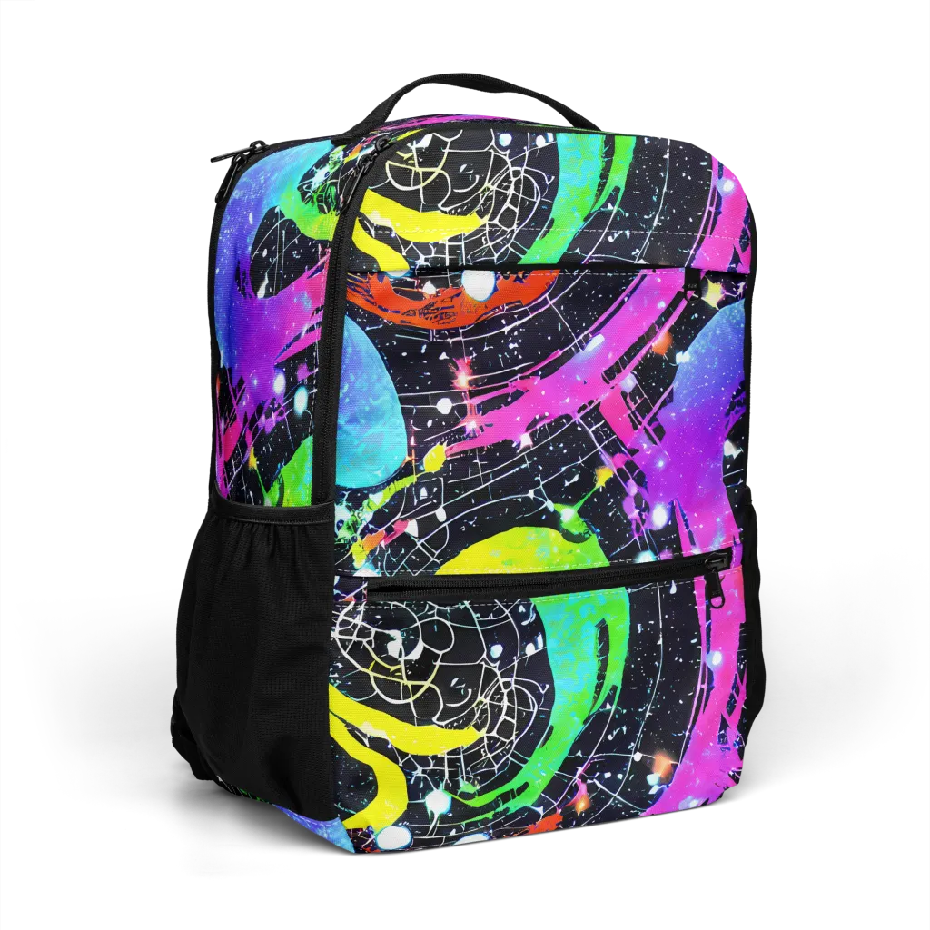Galactic Riot on Utility Backpack — Right Front