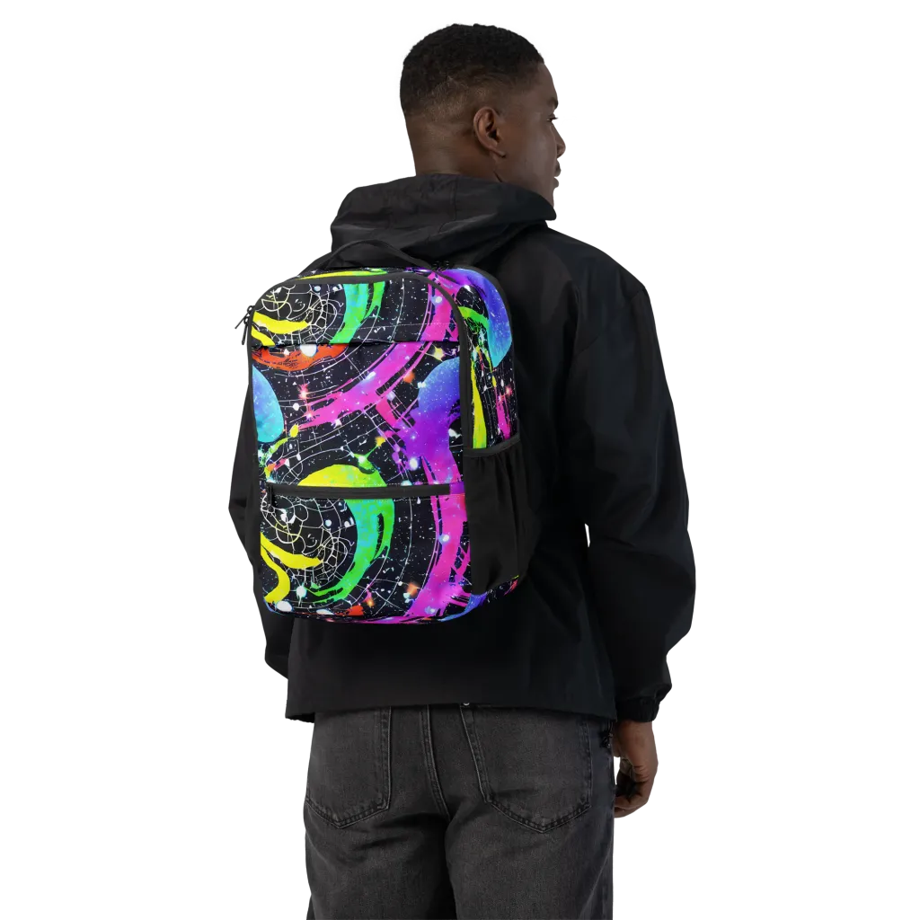 Galactic Riot on Utility Backpack — Back