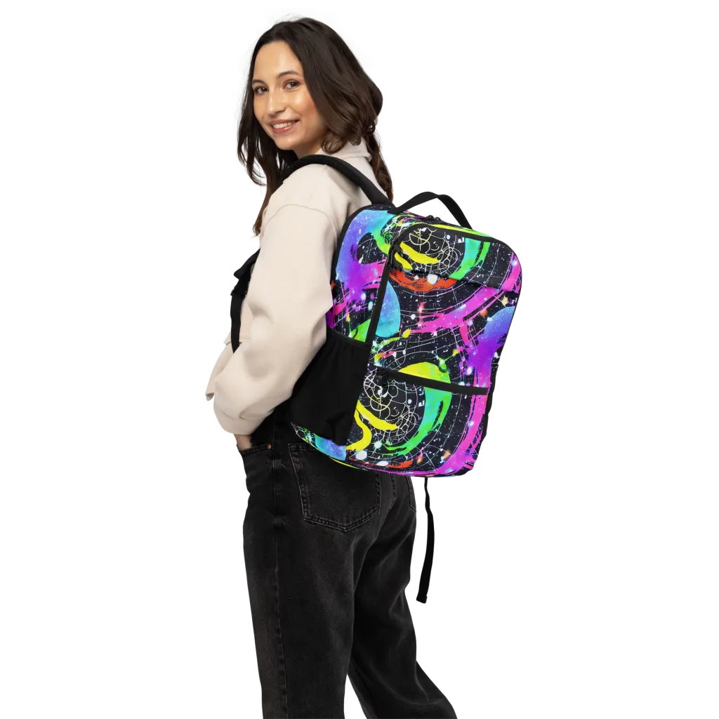 Galactic Riot on Utility Backpack — Back