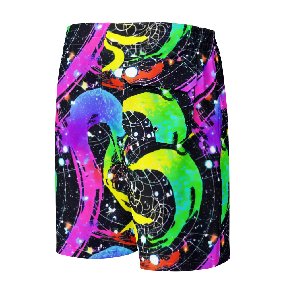 Galactic Riot on Men's Board Shorts — Back