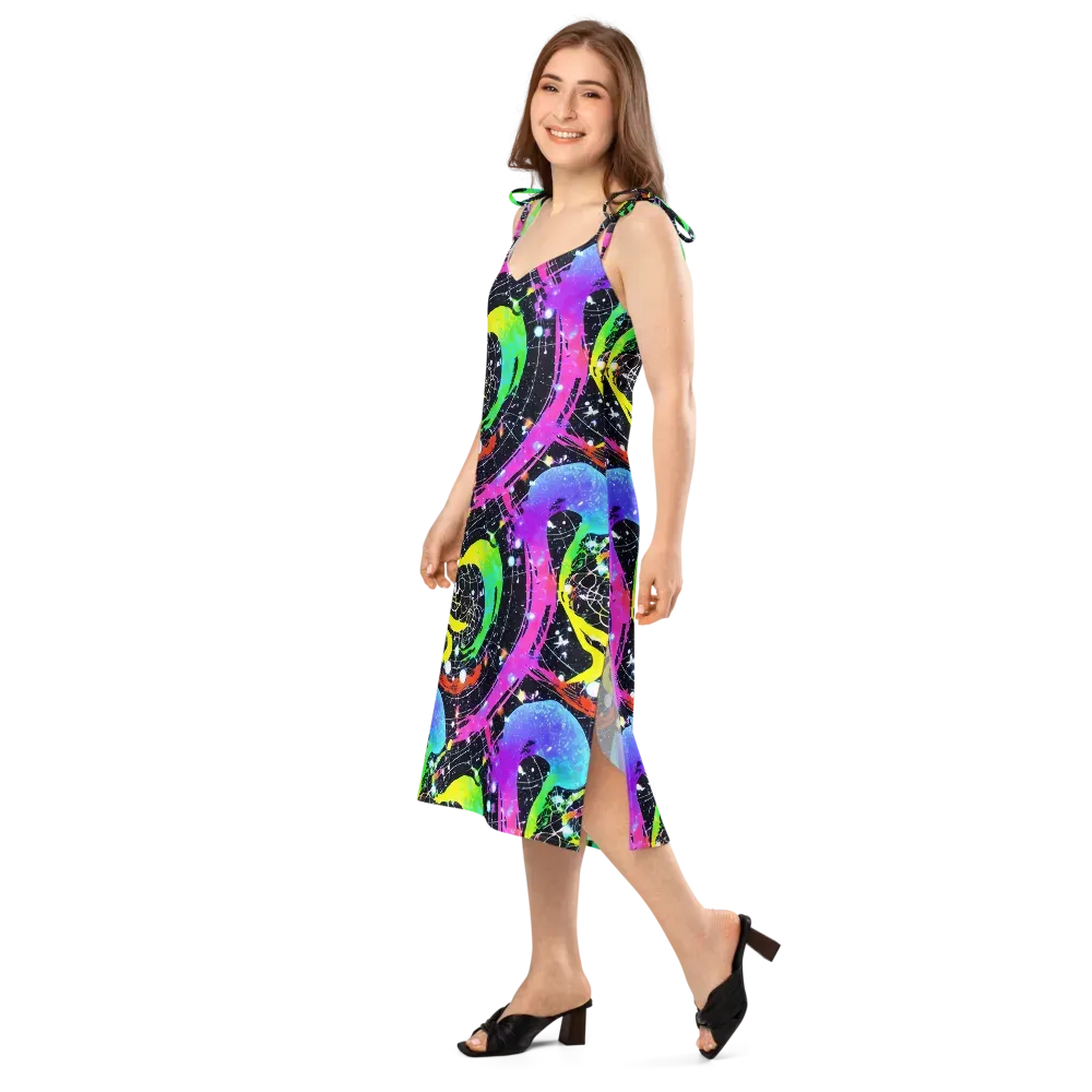 Galactic Riot on Slip Dress — Left Front
