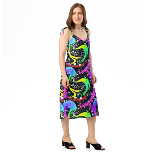 Galactic Riot on a Slip Dress