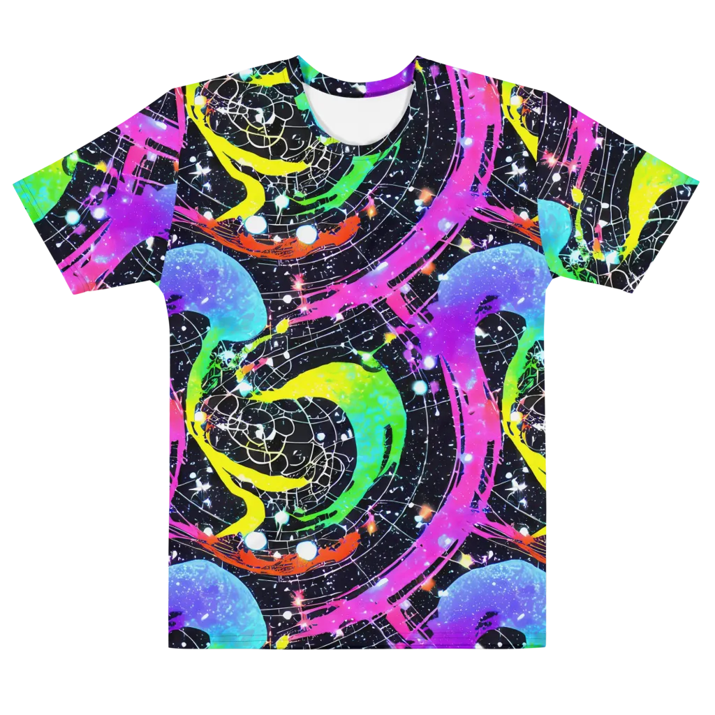 Galactic Riot on Men's Cotton Crew Neck T-Shirt — Front