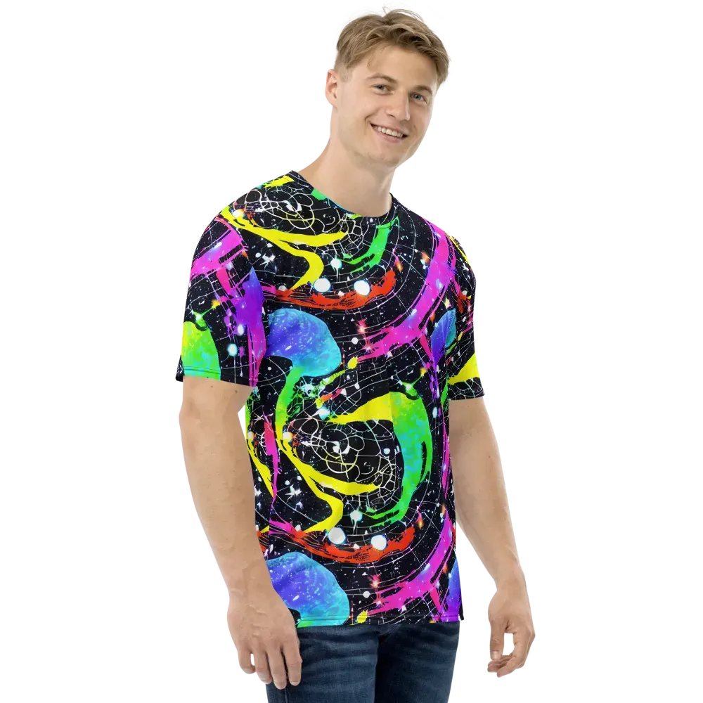 Galactic Riot on Men's Crew Neck T-Shirt — Right