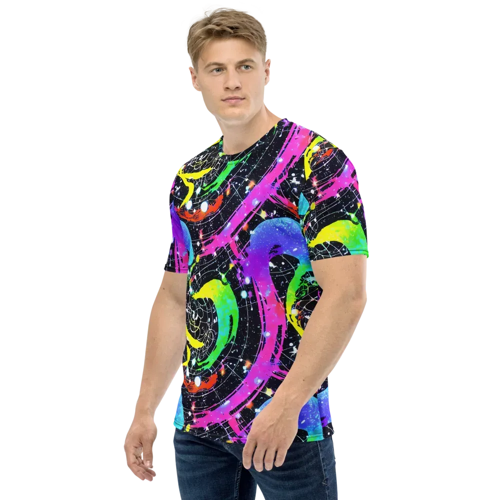 Galactic Riot on Men's Crew Neck T-Shirt — Left