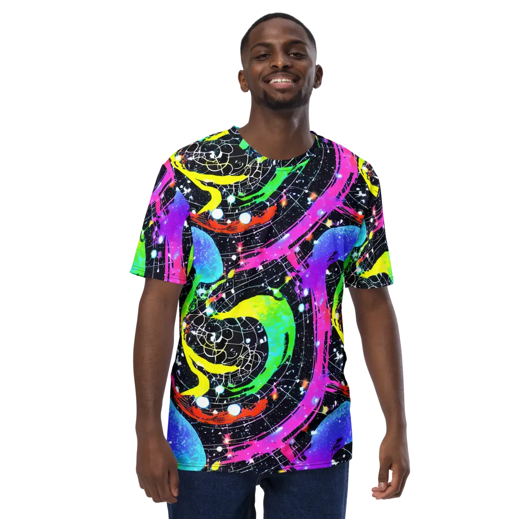 Galactic Riot on Men's Crew Neck T-Shirt — Front