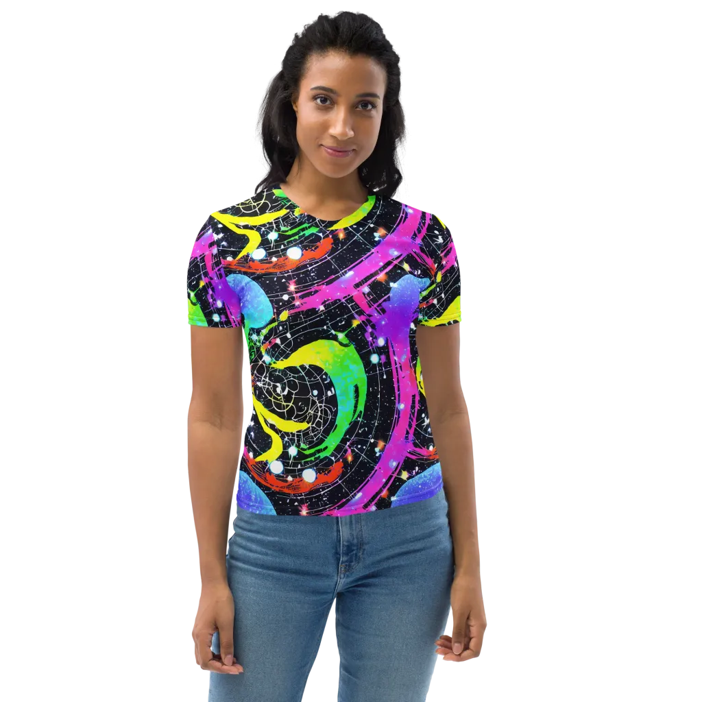 Galactic Riot on Women's Crew Neck T-Shirt — Front