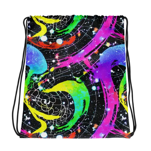 Galactic Riot on a Drawstring Bag