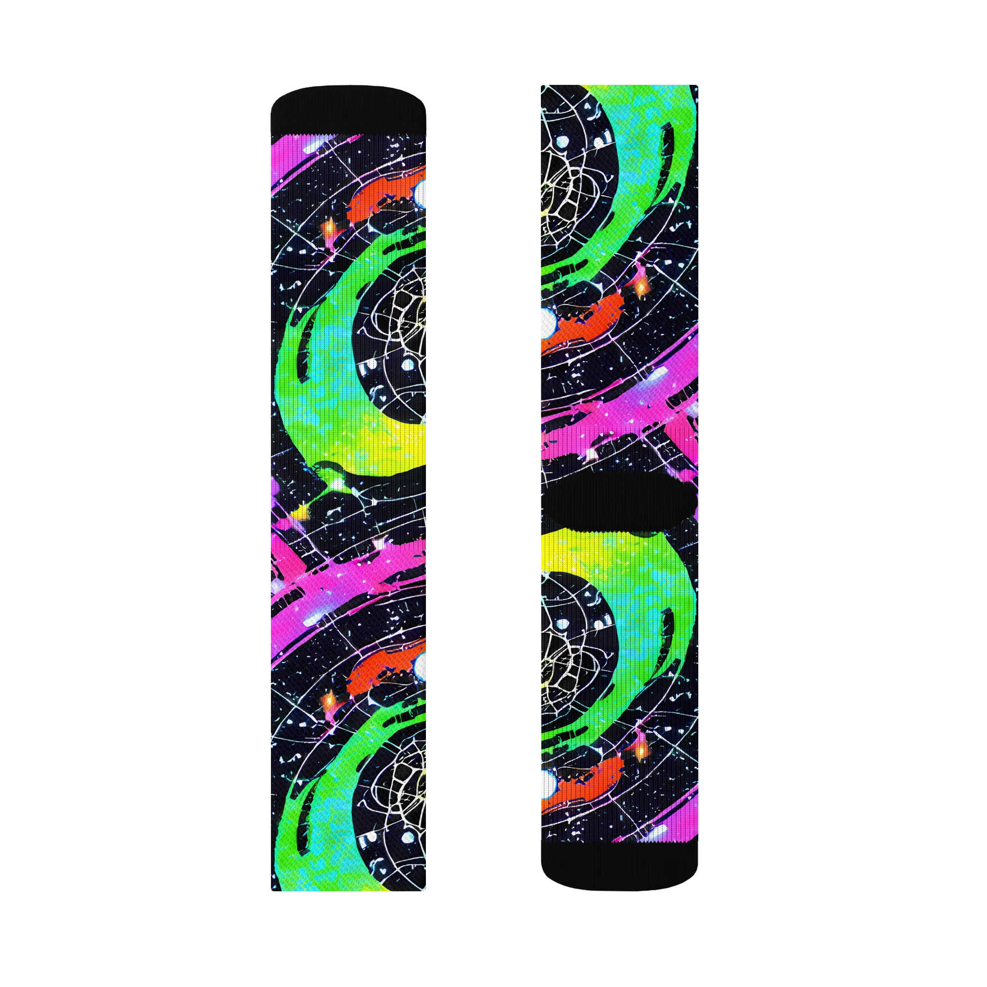 Galactic Riot on Socks — Left Sock