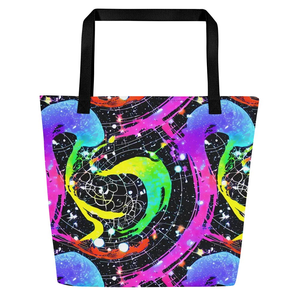 Galactic Riot on Large Tote Bag W/ Pocket — Front