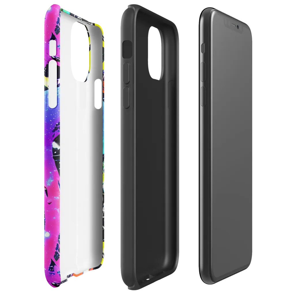 Galactic Riot on Tough Case for iPhone® — Right