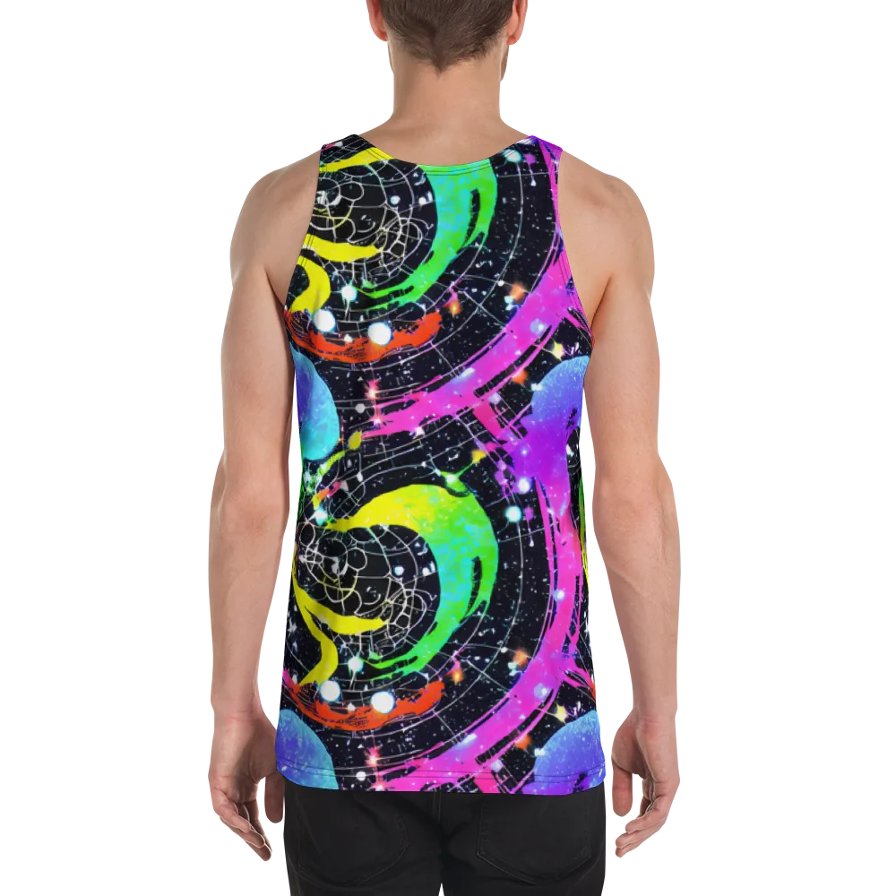 Galactic Riot on Men's Tank Top — Back