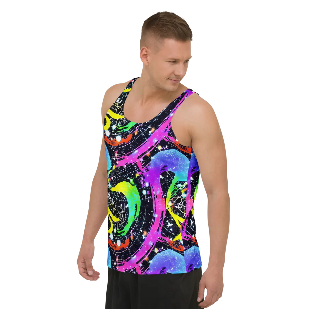 Galactic Riot on Men's Tank Top — Left Front