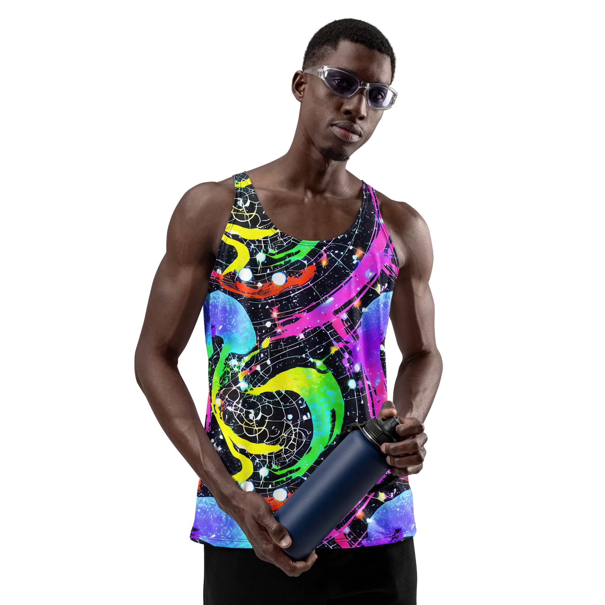 Galactic Riot on Men's Tank Top — Front