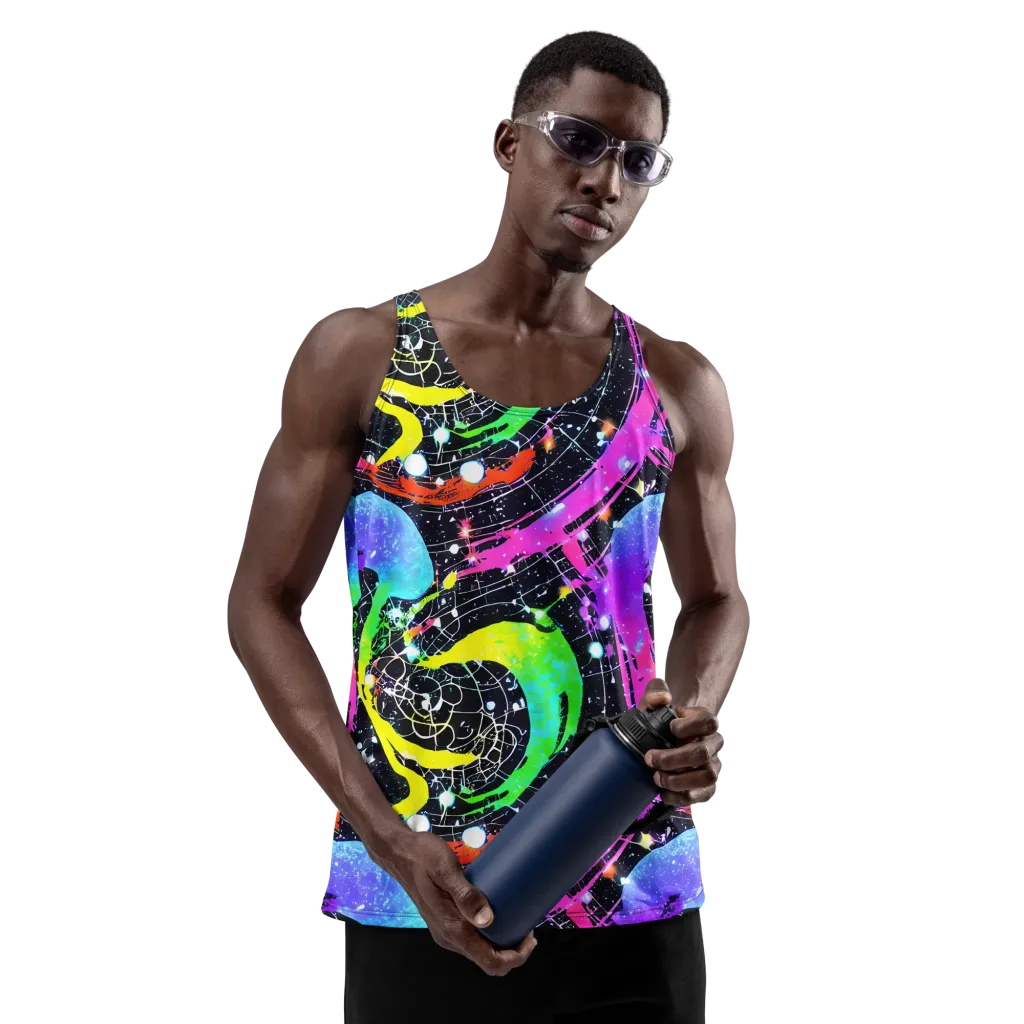 Galactic Riot on Men's Tank Top — Front