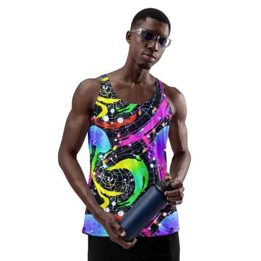 Galactic Riot on a Men's Tank Top