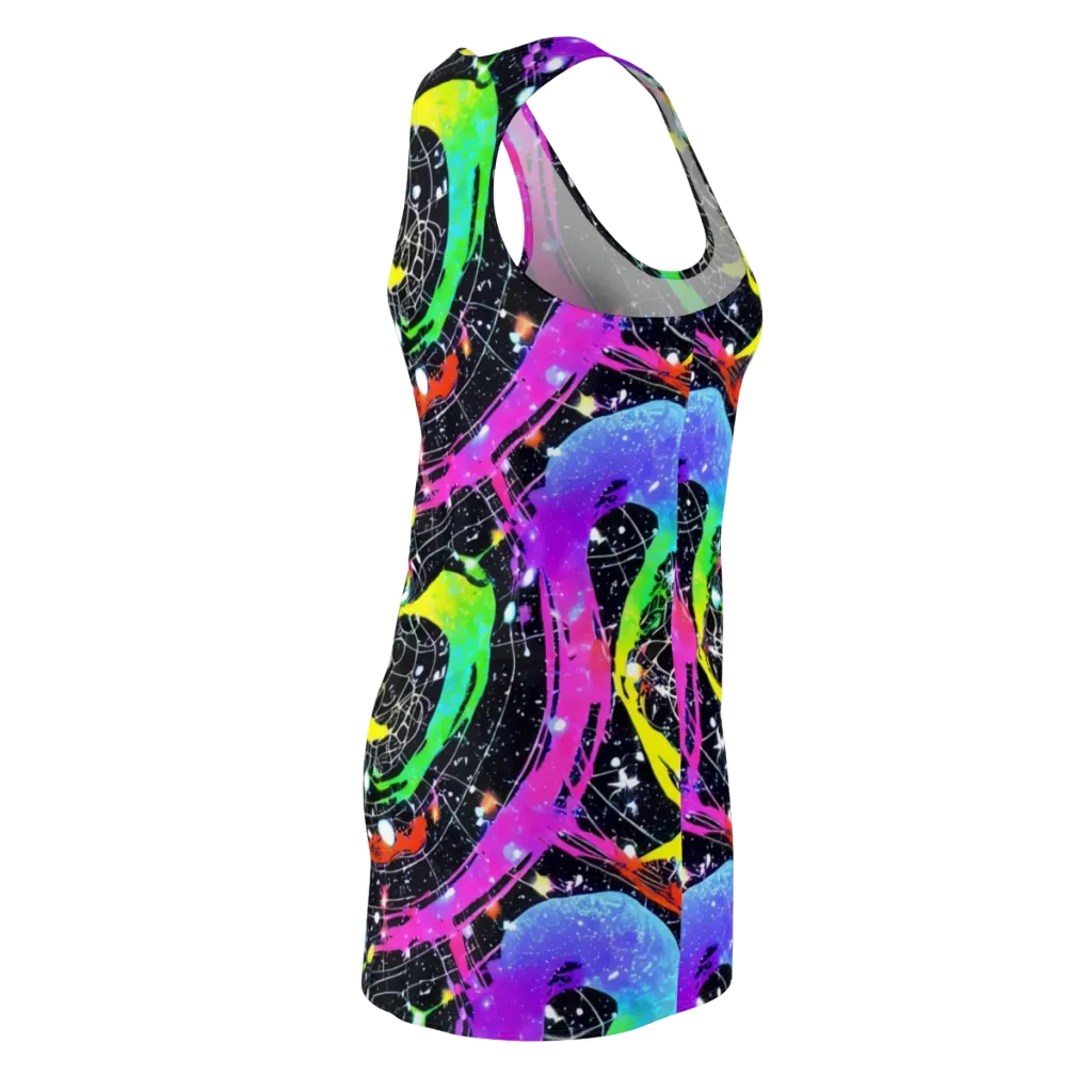 Galactic Riot on Racerback Dress — Back Side