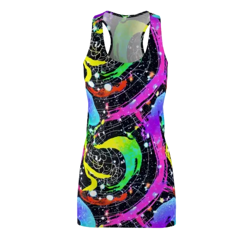 Galactic Riot on a Racerback Dress
