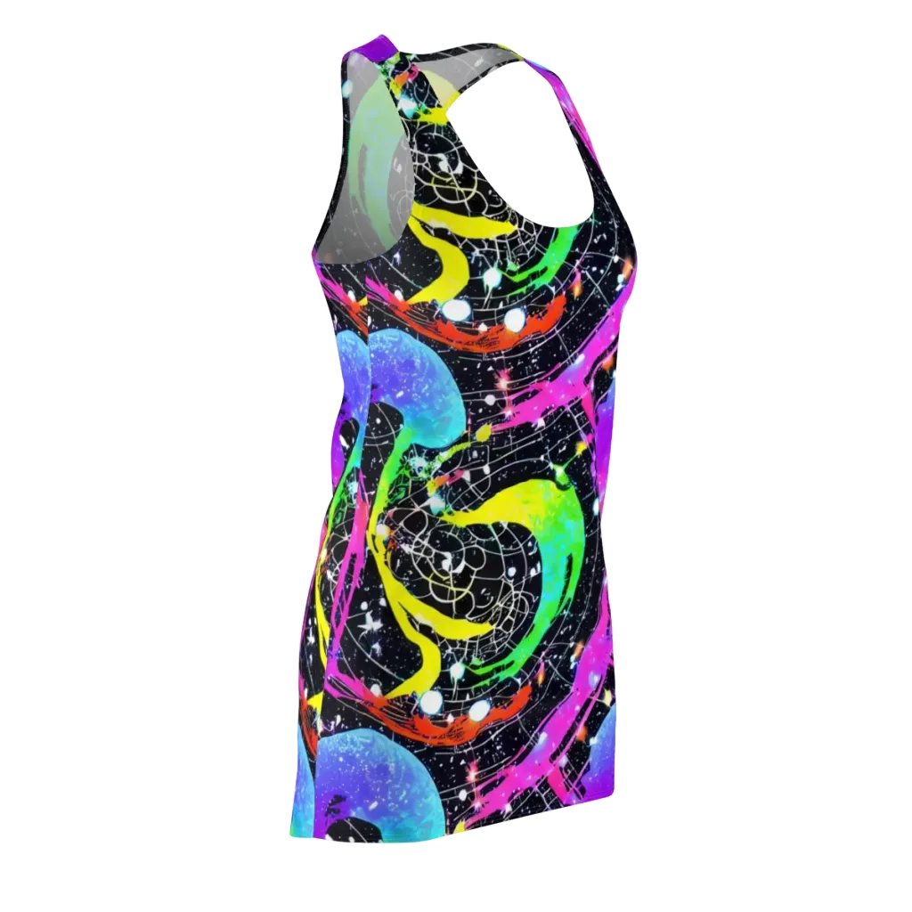 Galactic Riot on Racerback Dress — Front Side