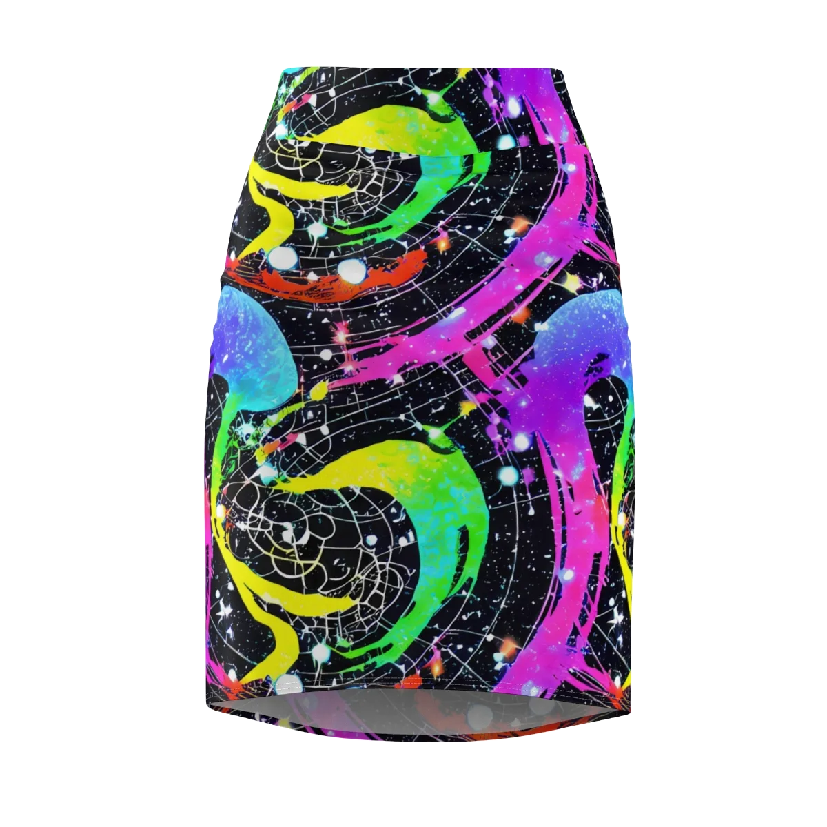 Galactic Riot on Pencil Skirt — Front