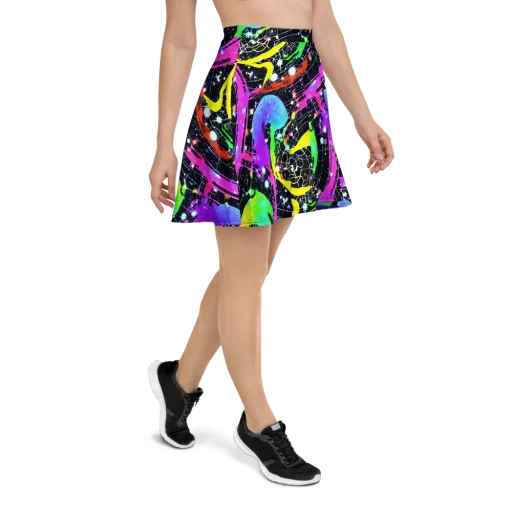 Galactic Riot on a Skater Skirt