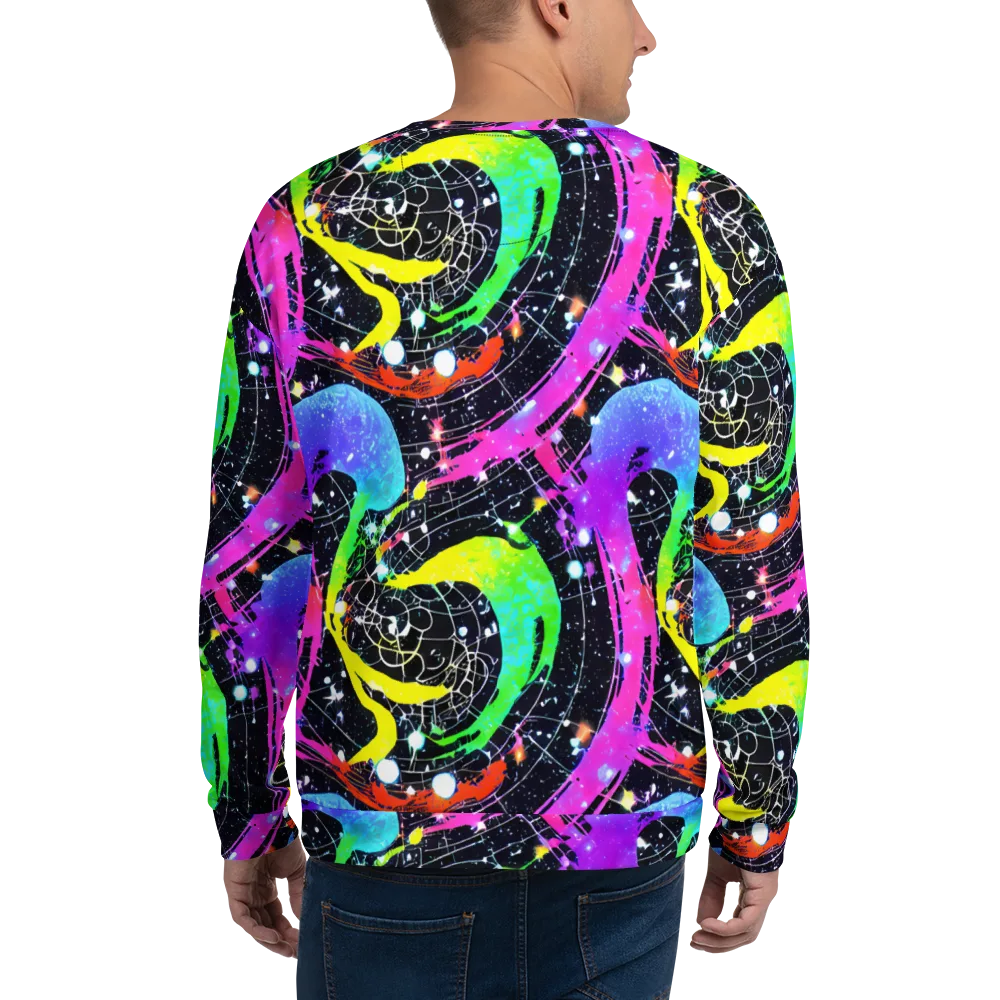 Galactic Riot on Sweatshirt — Back