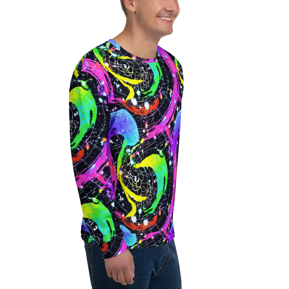 Galactic Riot on Sweatshirt — Right Front