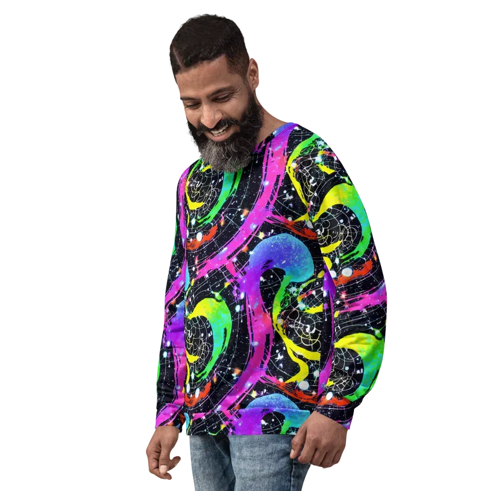 Galactic Riot on Sweatshirt — Left Front