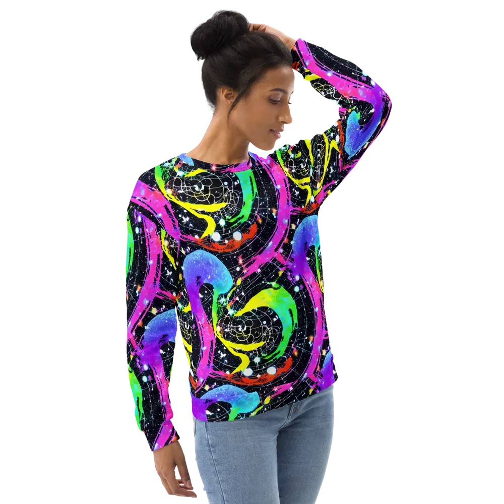 Galactic Riot on Sweatshirt — Right Front