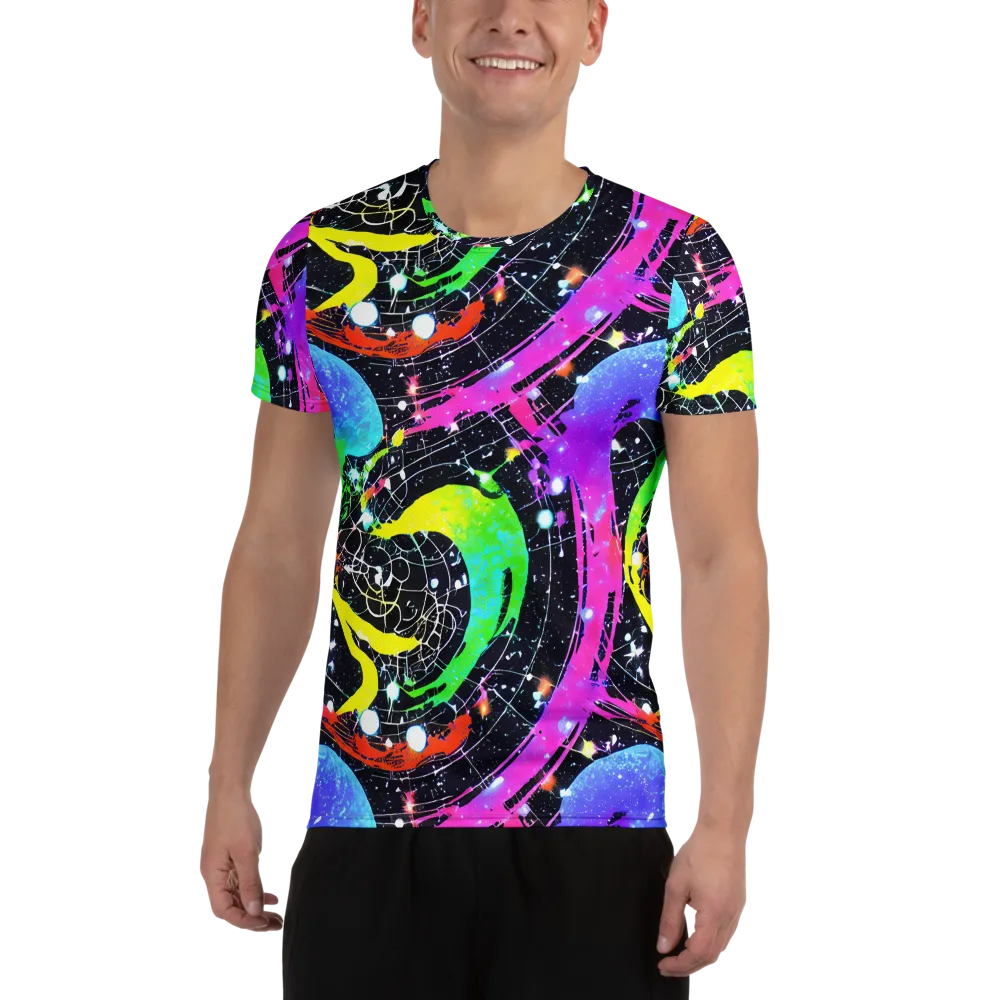 Galactic Riot on Men's Athletic T-Shirt — Front