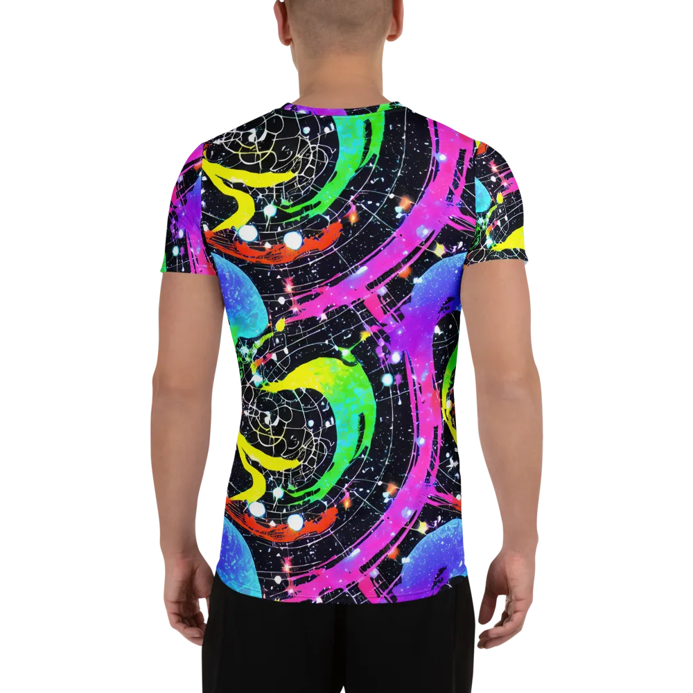 Galactic Riot on Men's Athletic T-Shirt — Back