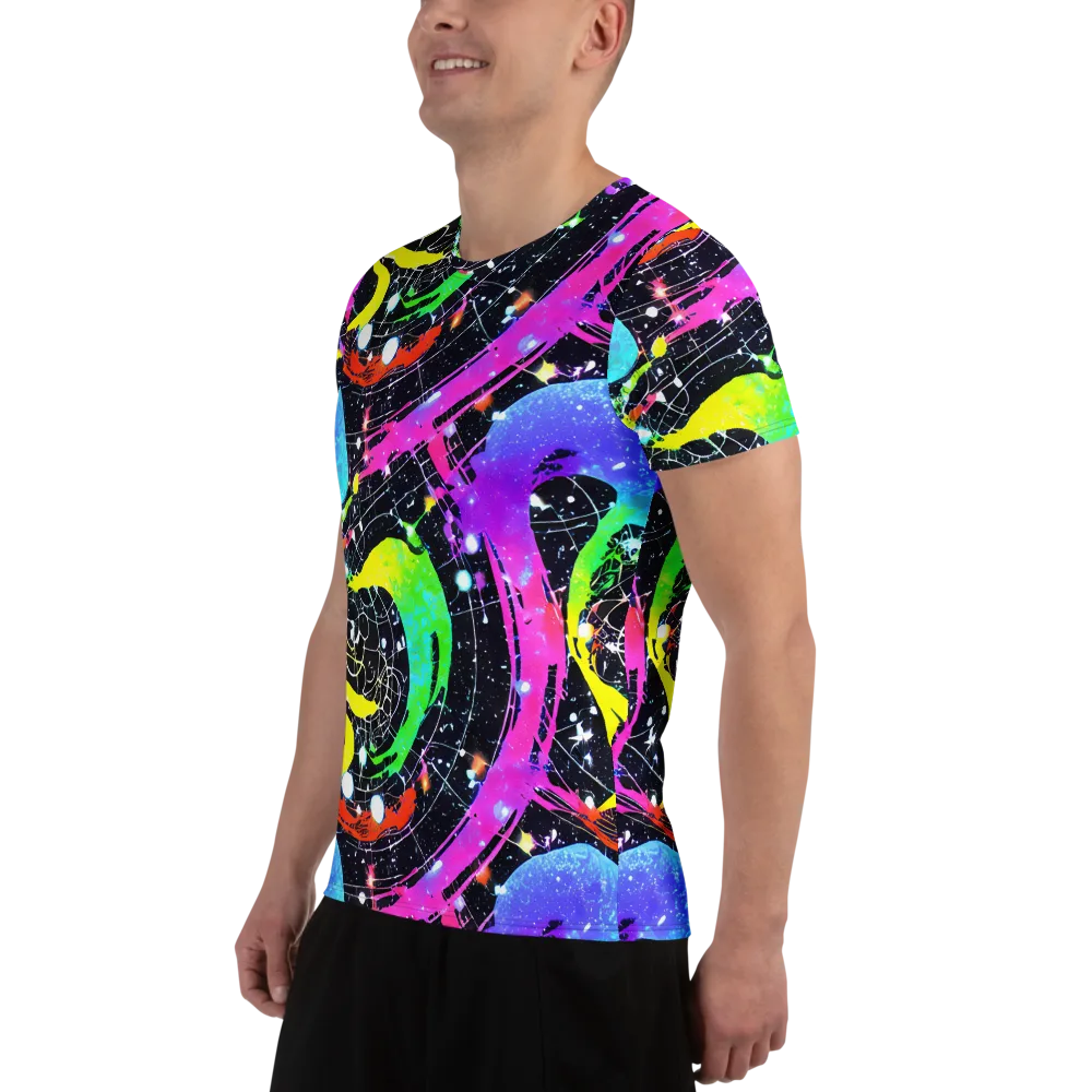 Galactic Riot on Men's Athletic T-Shirt — Left
