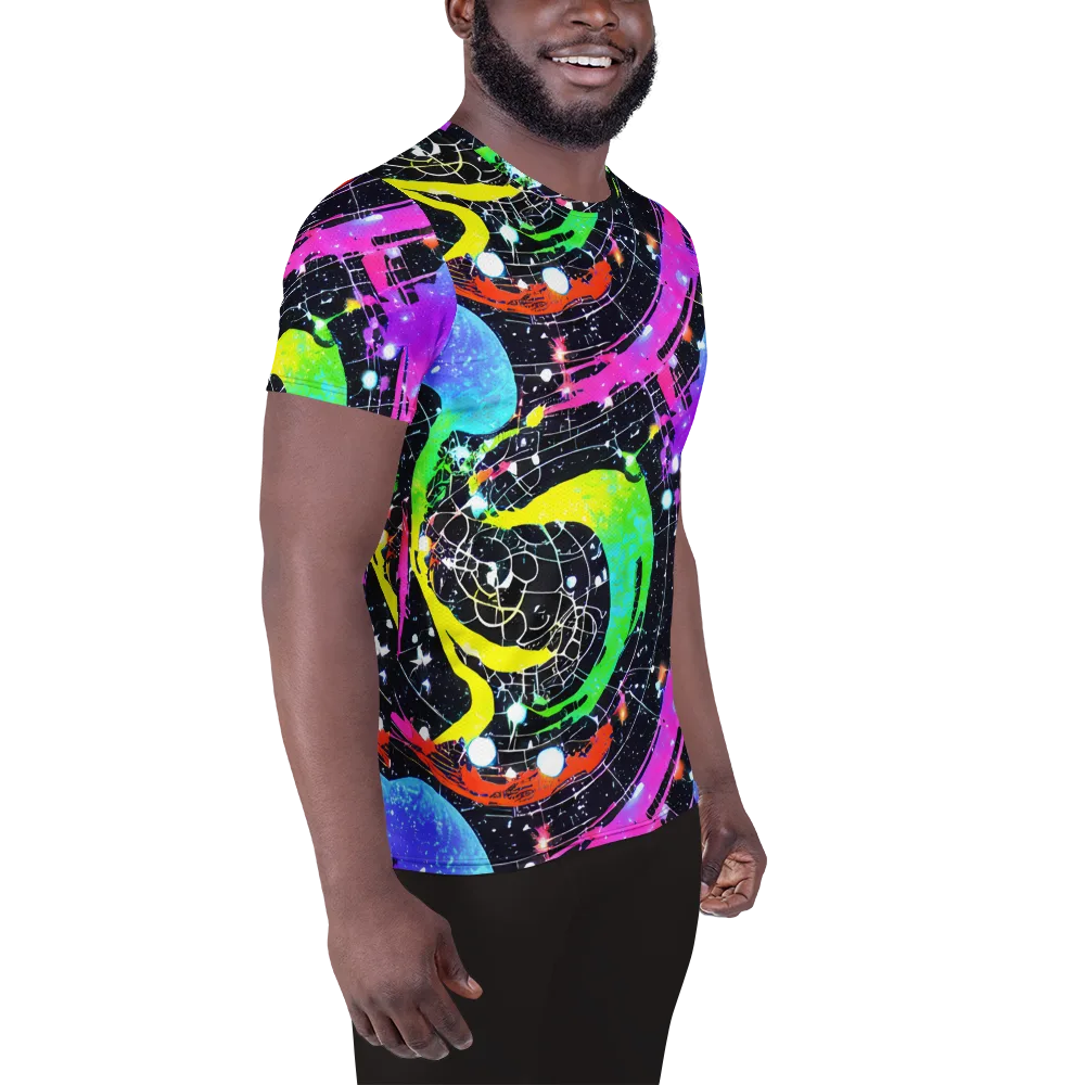 Galactic Riot on Men's Athletic T-Shirt — Right