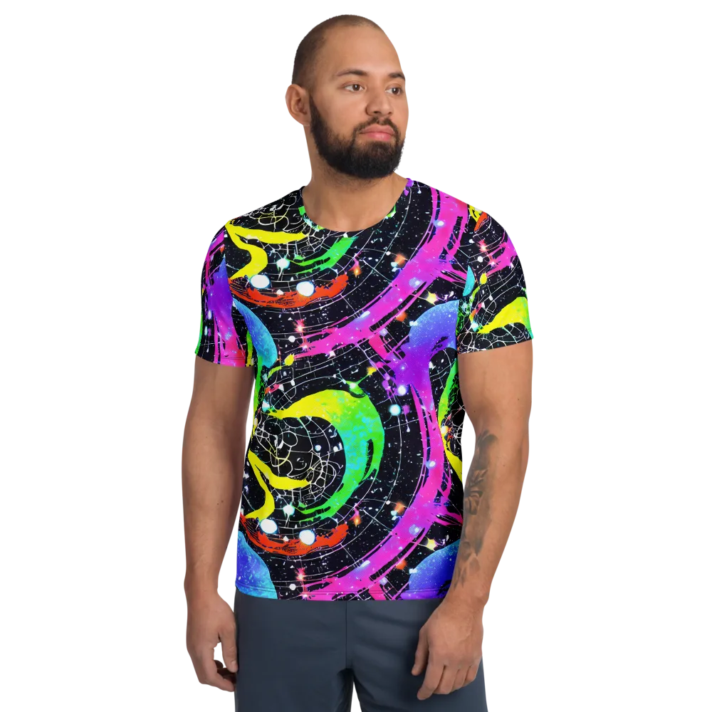 Galactic Riot on Men's Athletic T-Shirt — Front