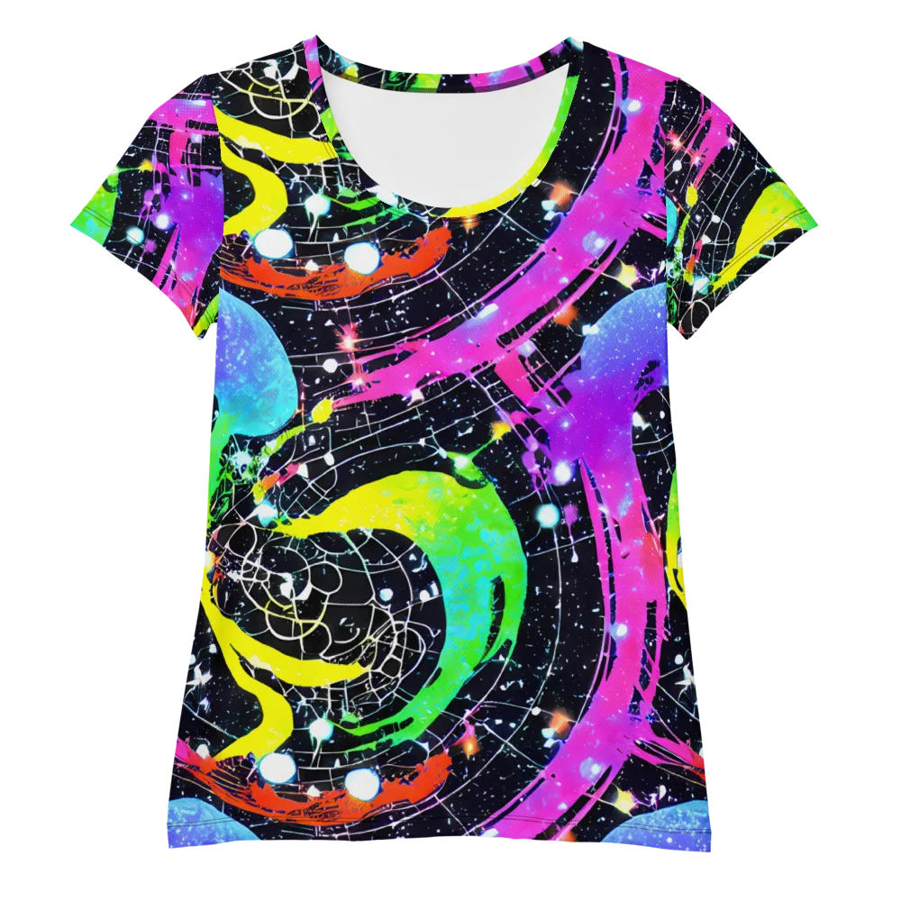 Galactic Riot on Women's Athletic T-Shirt — Front