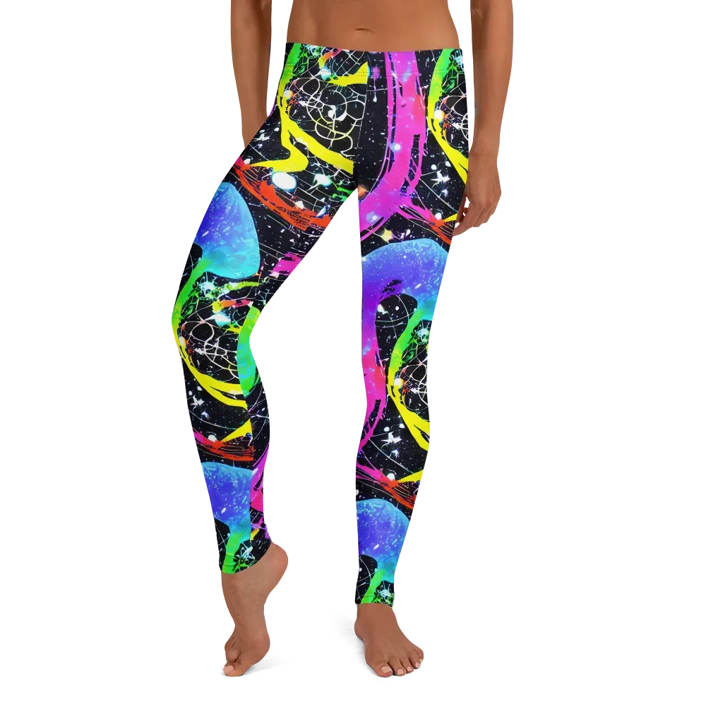 Galactic Riot on Leggings — Front