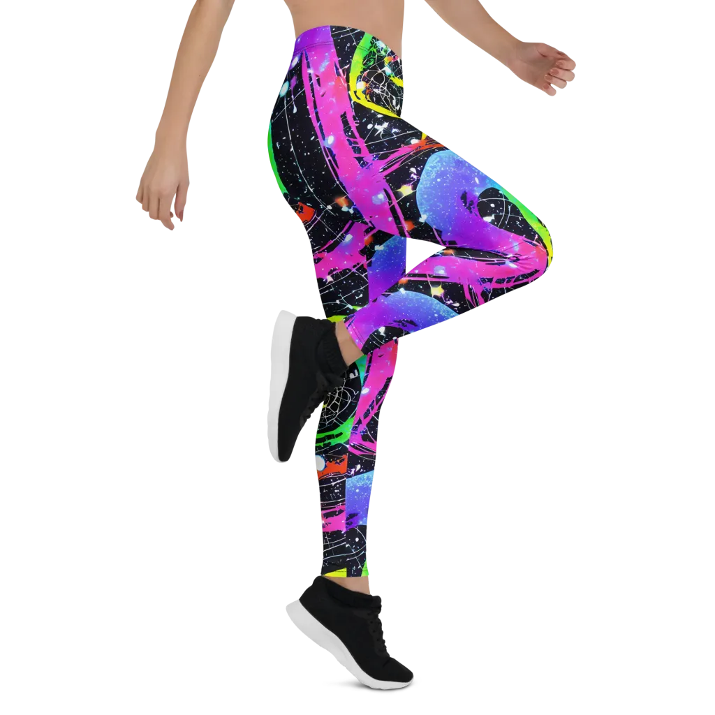 Galactic Riot on Leggings — Right
