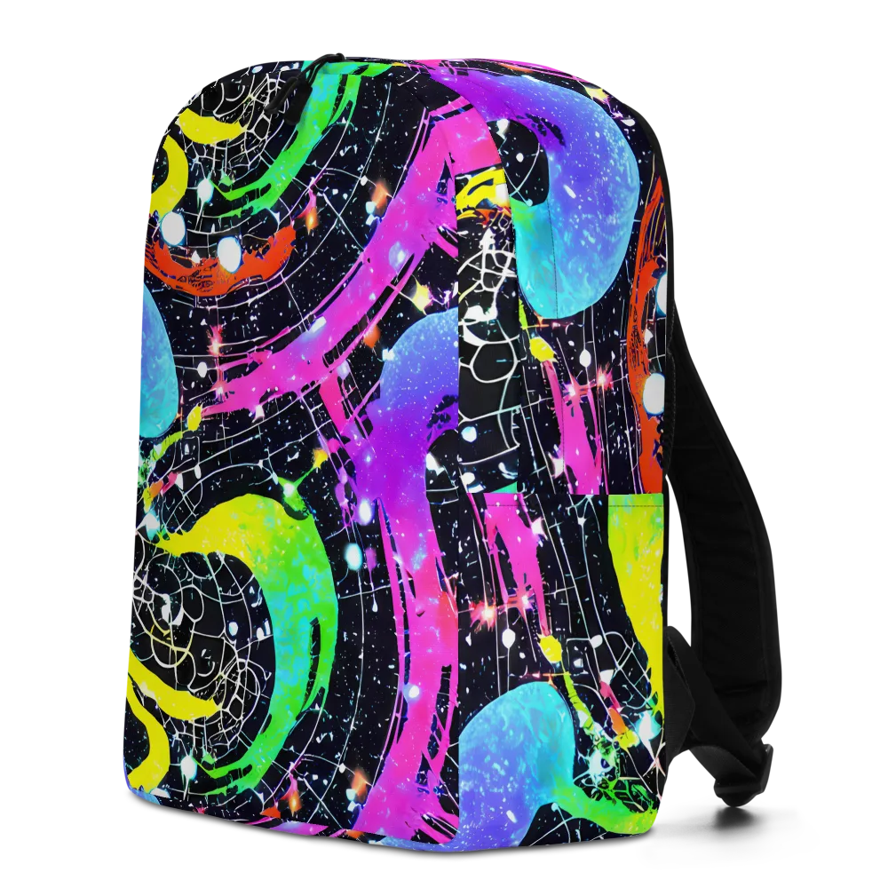 Galactic Riot on Minimalist Backpack — Left