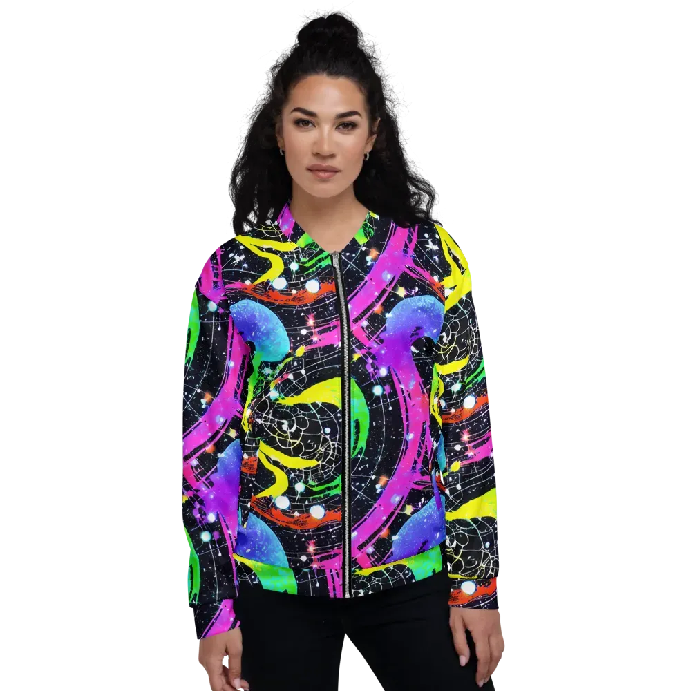 Galactic Riot on Bomber Jacket — Front