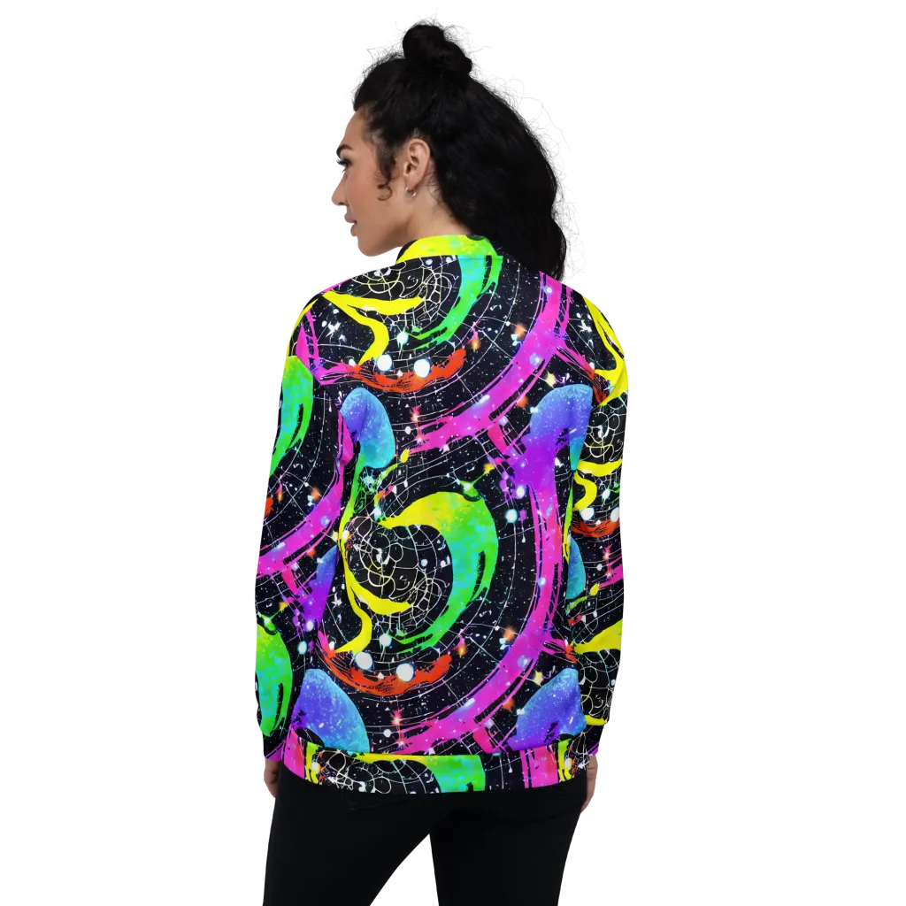 Galactic Riot on Bomber Jacket — Back