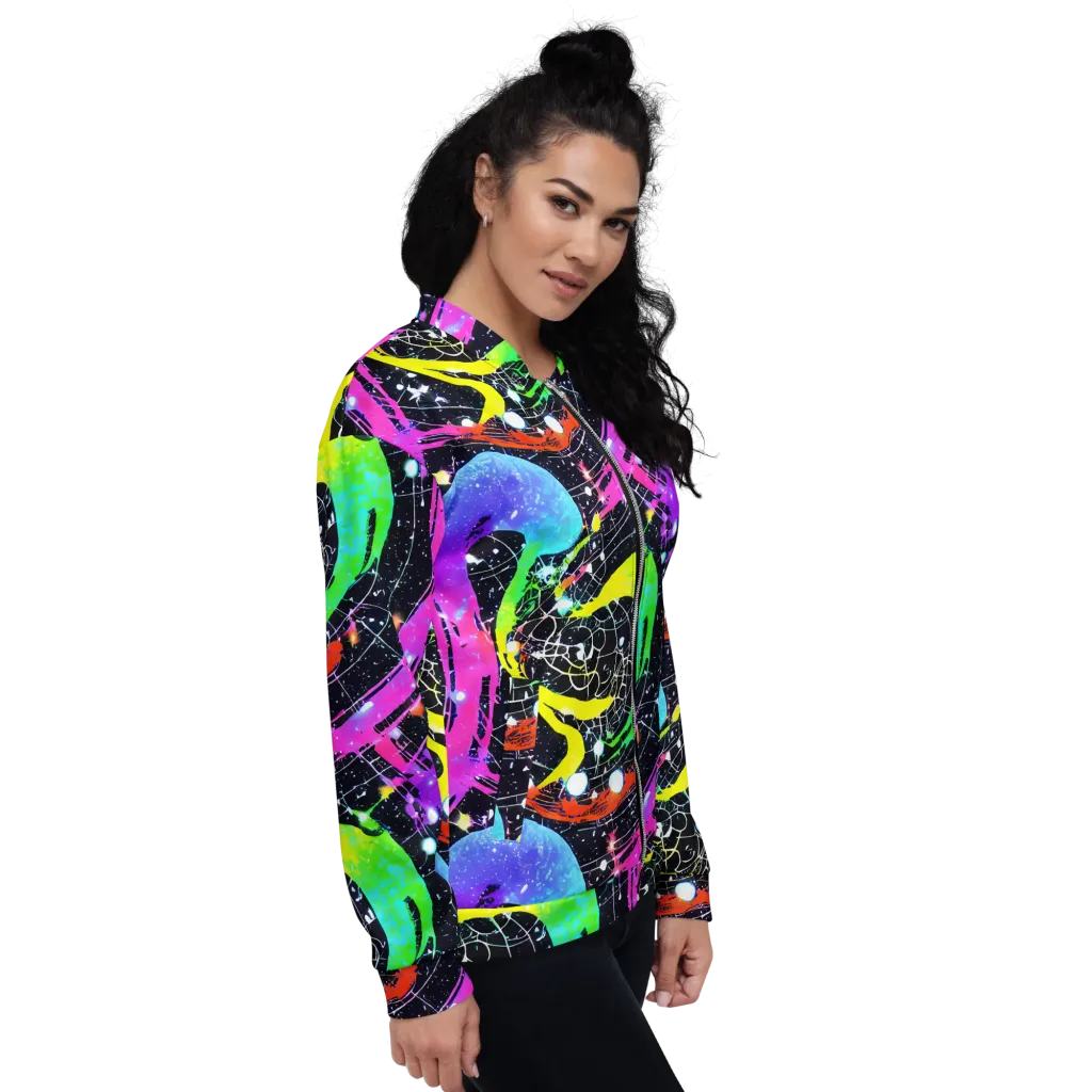Galactic Riot on Bomber Jacket — Right