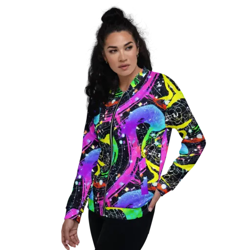 Galactic Riot on a Bomber Jacket