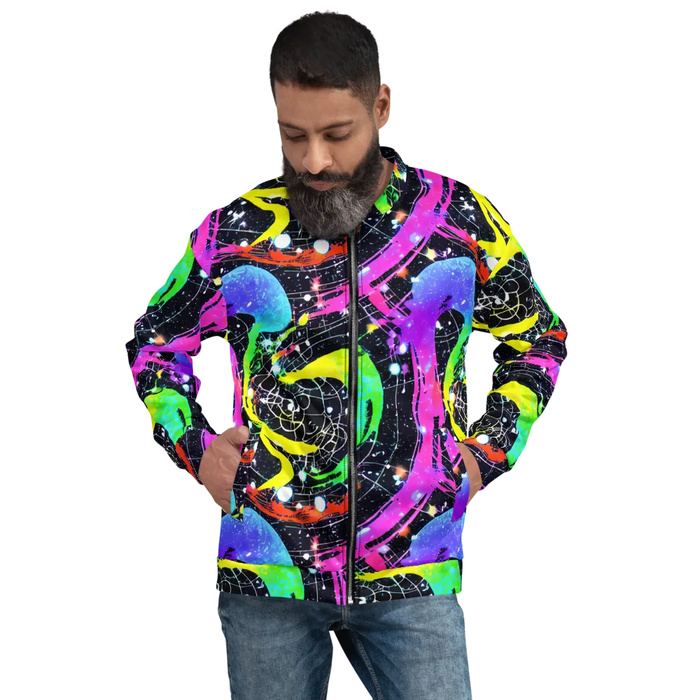 Galactic Riot on Bomber Jacket — Front